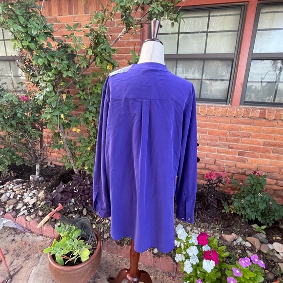 New~"Investments" Size Large Blouse - Picture 12 of 16